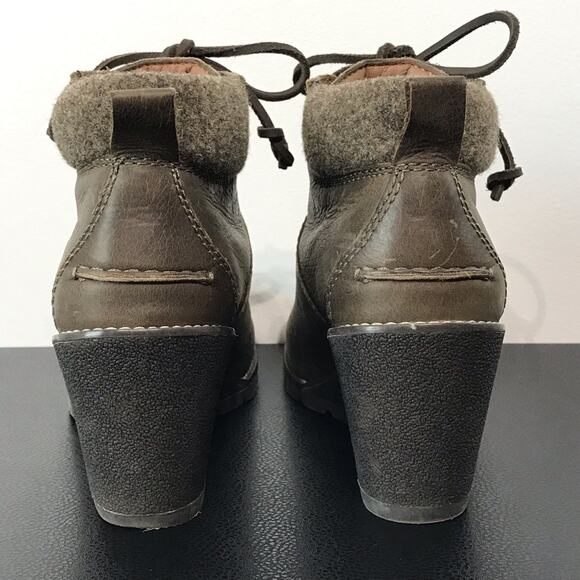 Sperry Celeste Bliss Wedge Ankle Lace Up Bootie Canteen Green Women's Size 7 - Picture 10 of 14